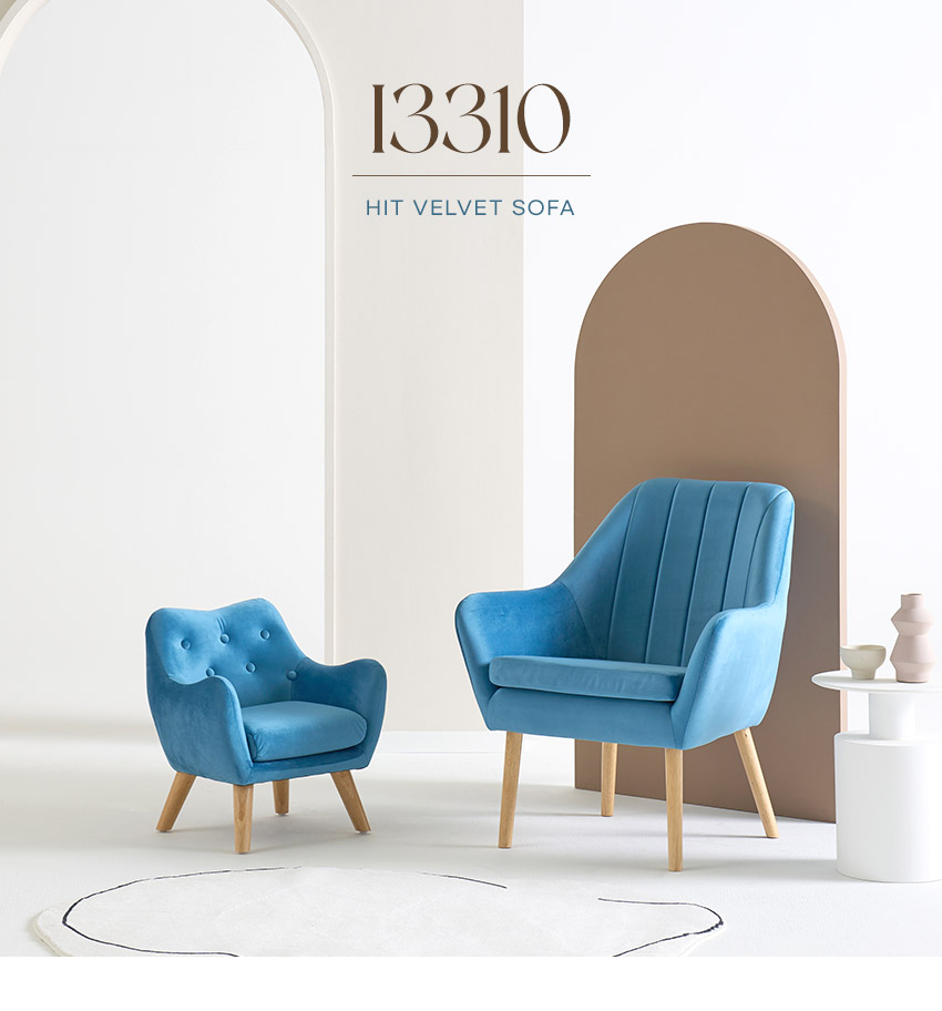 I3310 벨벳 1인 소파 800 3colors